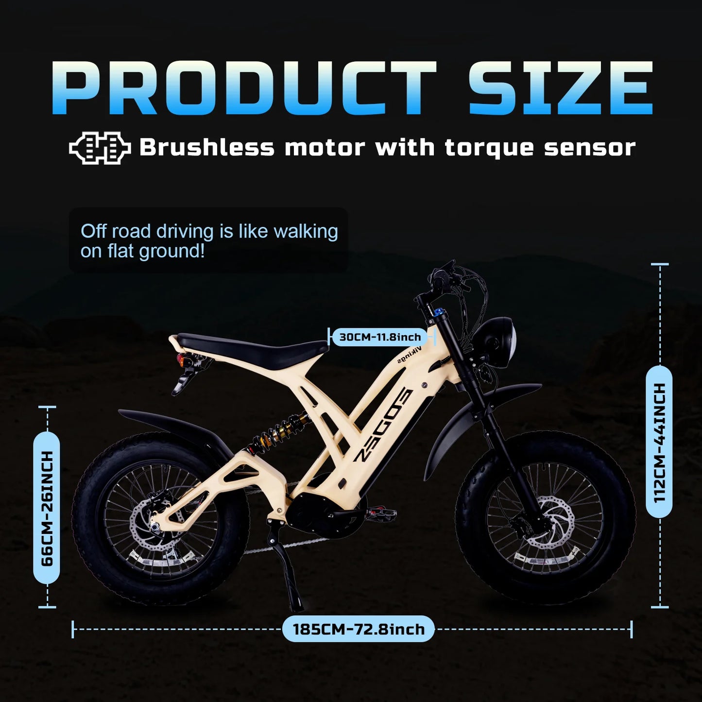 Electric off-road mountain adult bicycle