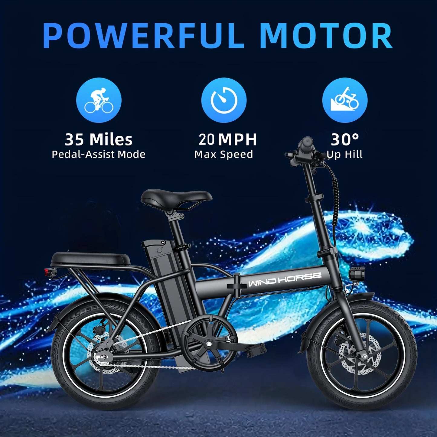 Folding adult electric bicycle