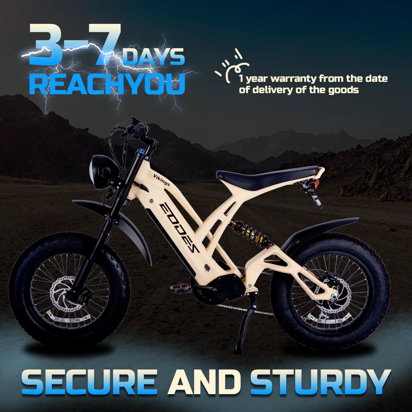 Electric off-road mountain adult bicycle