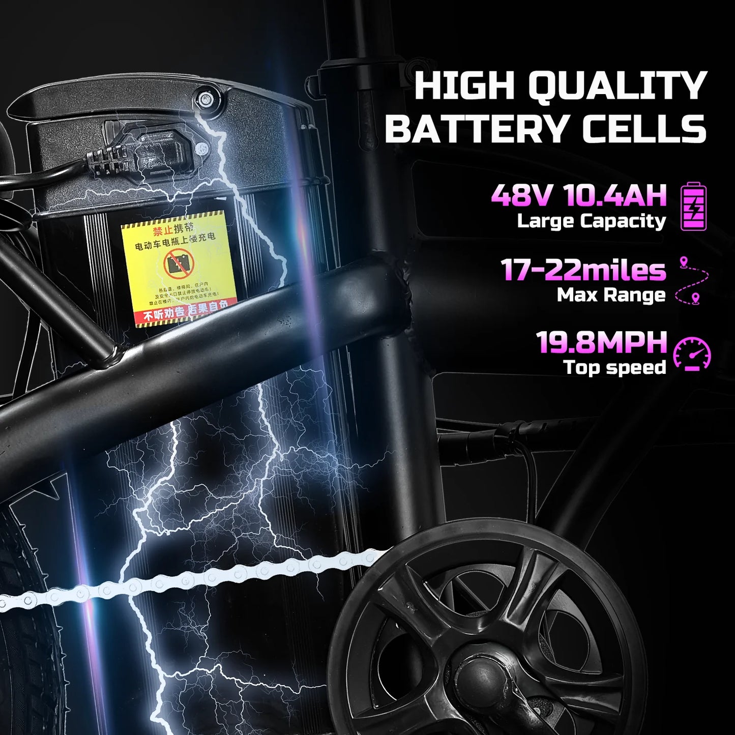 Adult Foldable Carbon Steel Electric Bicycle