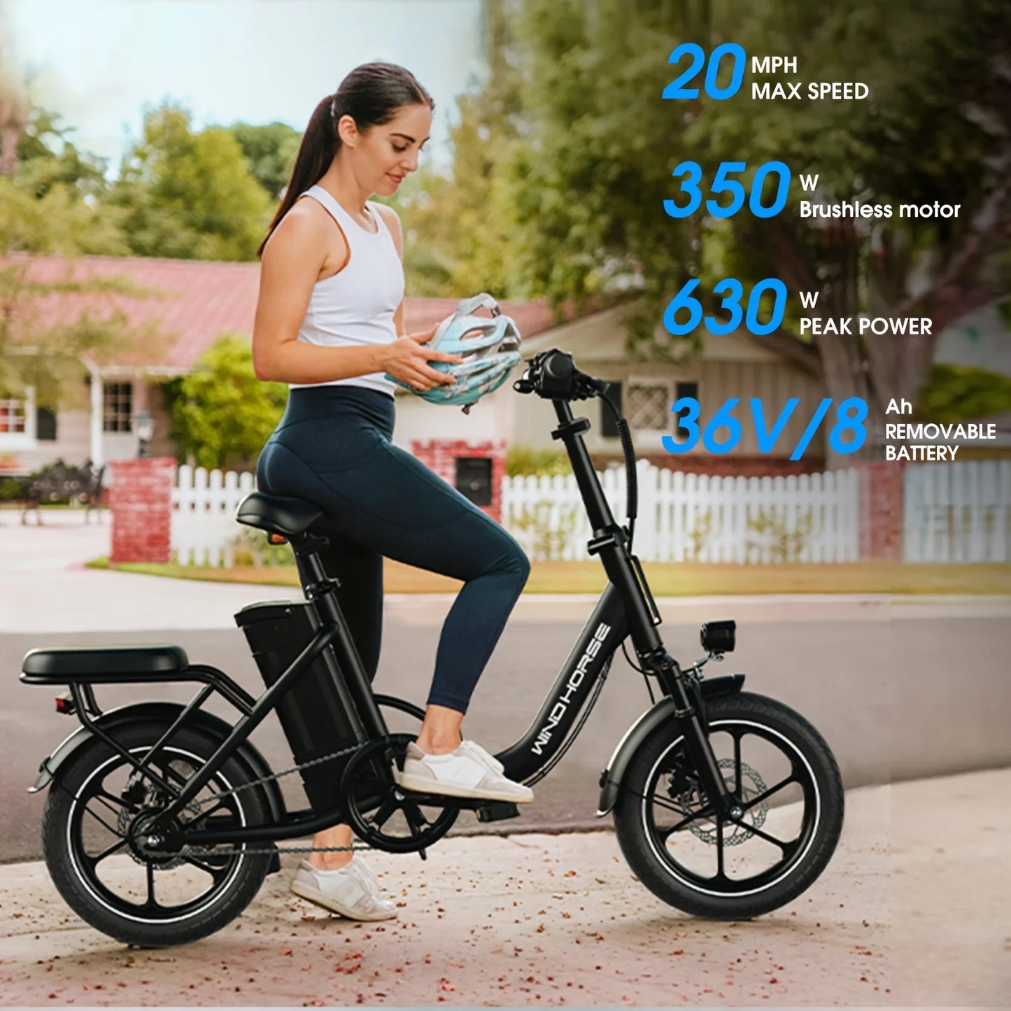 350W16 inch folding electric bicycle