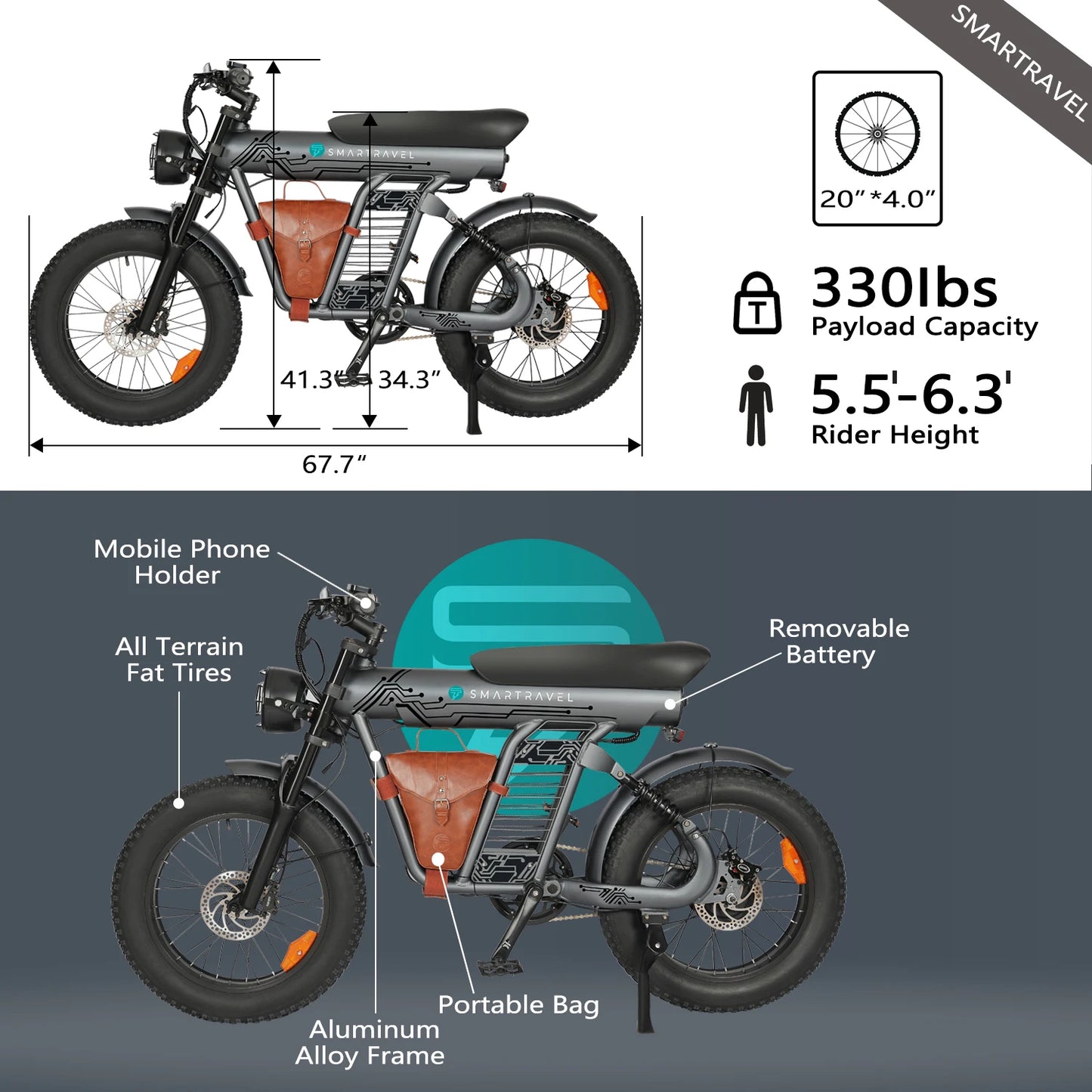 1200W adult electric bicycle
