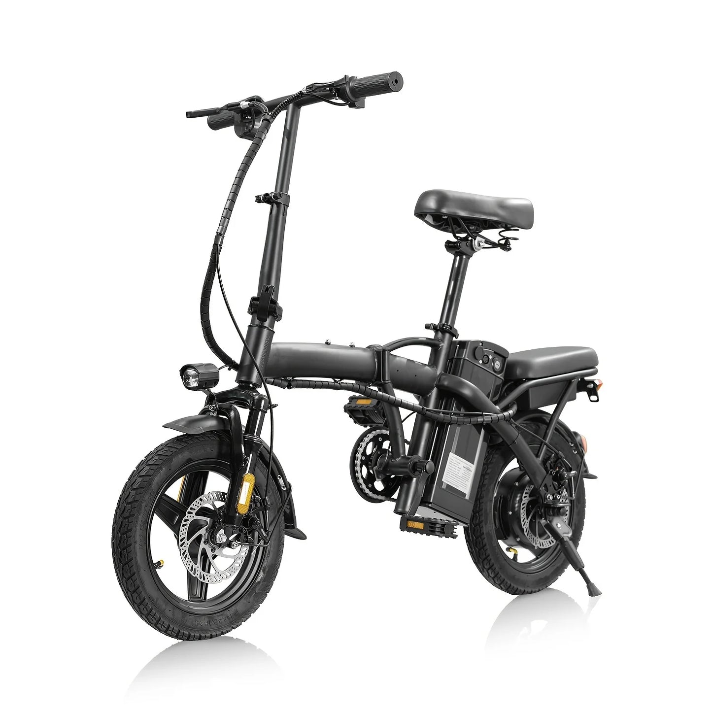 Adult folding basket electric bicycle, 400W