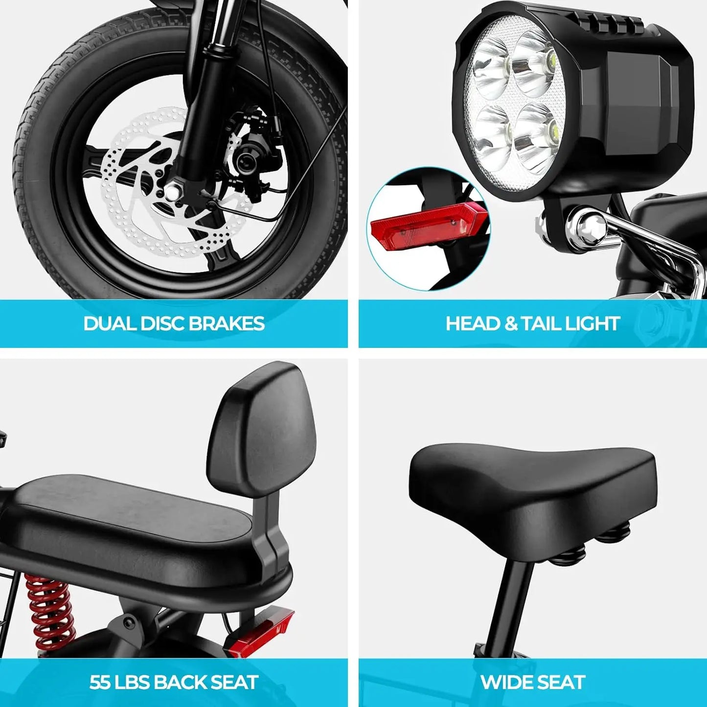 850W peak adult electric scooter