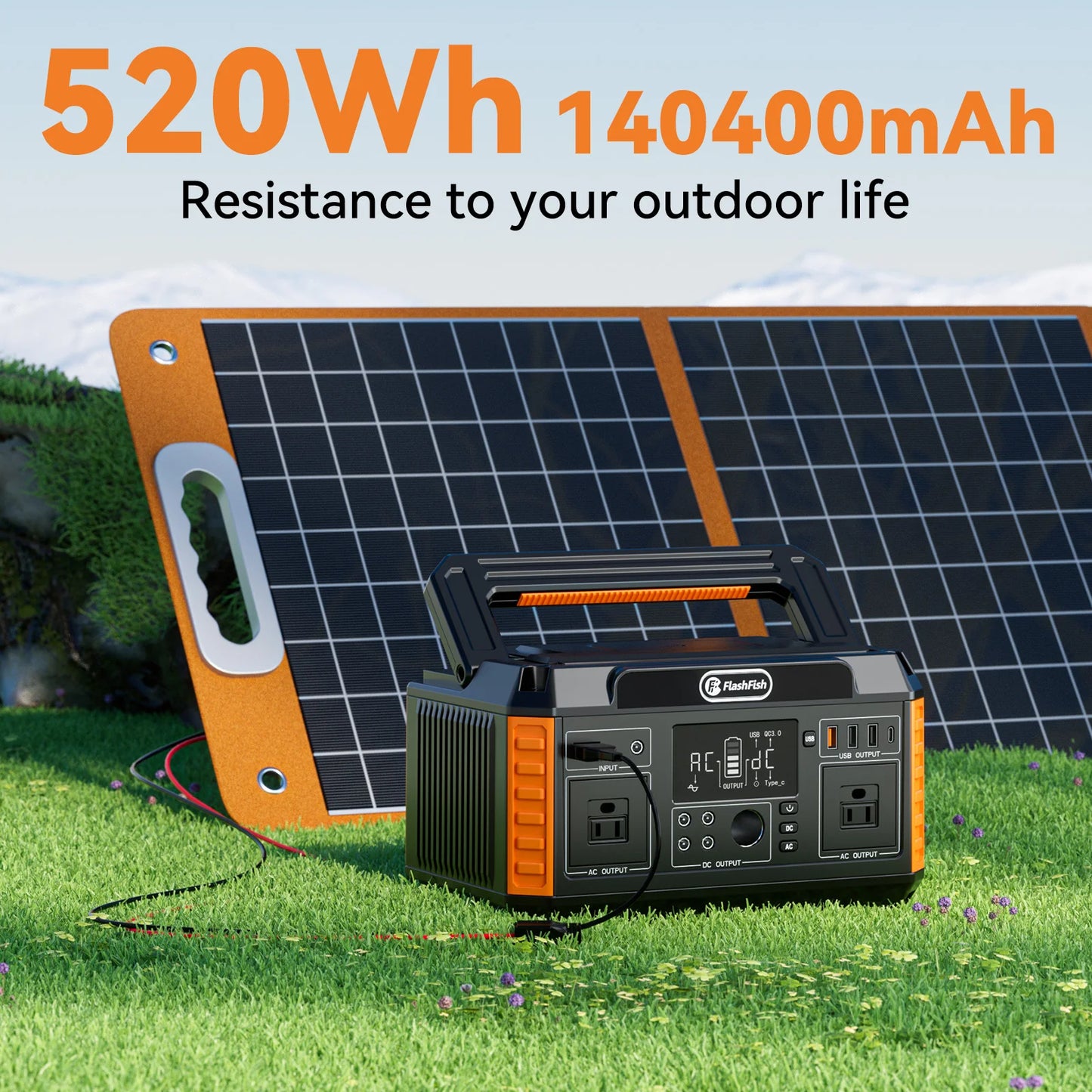 Portable generator 200W-560W solar generator
