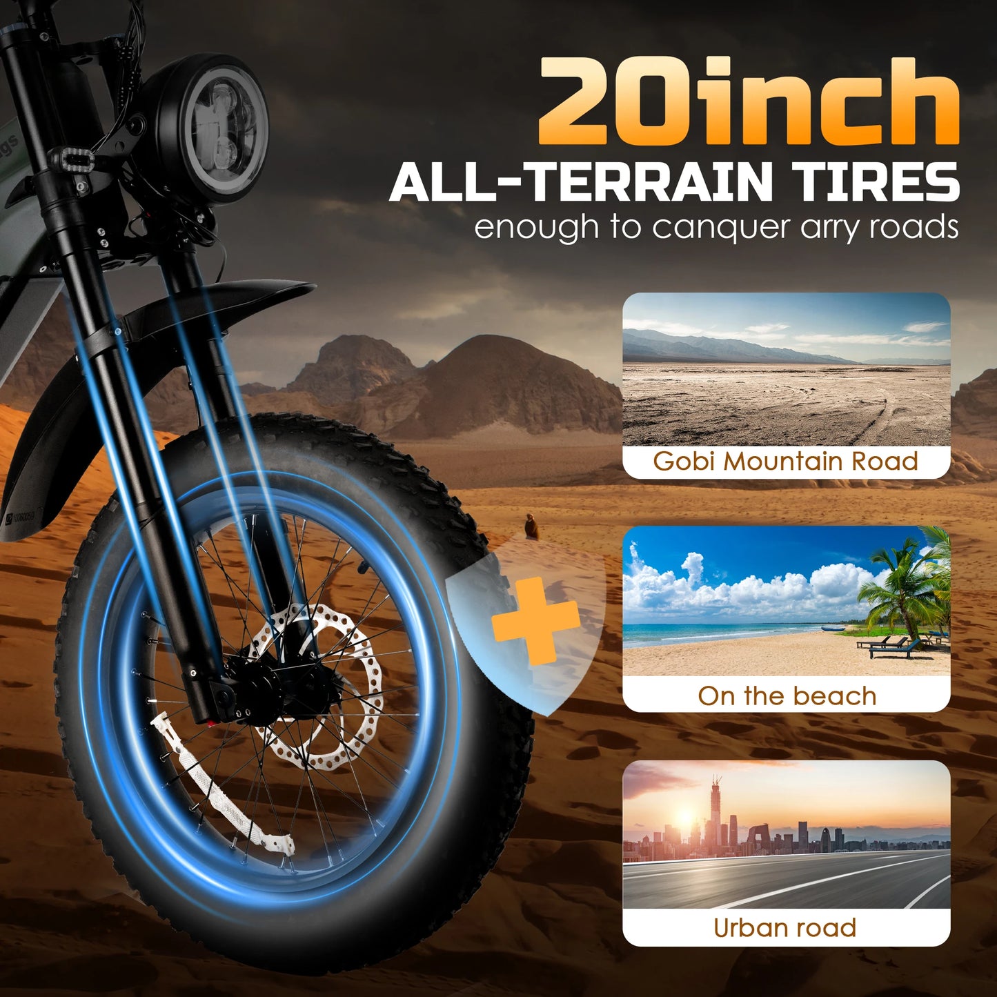 Electric off-road mountain adult bicycle