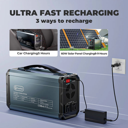 300W portable solar generator