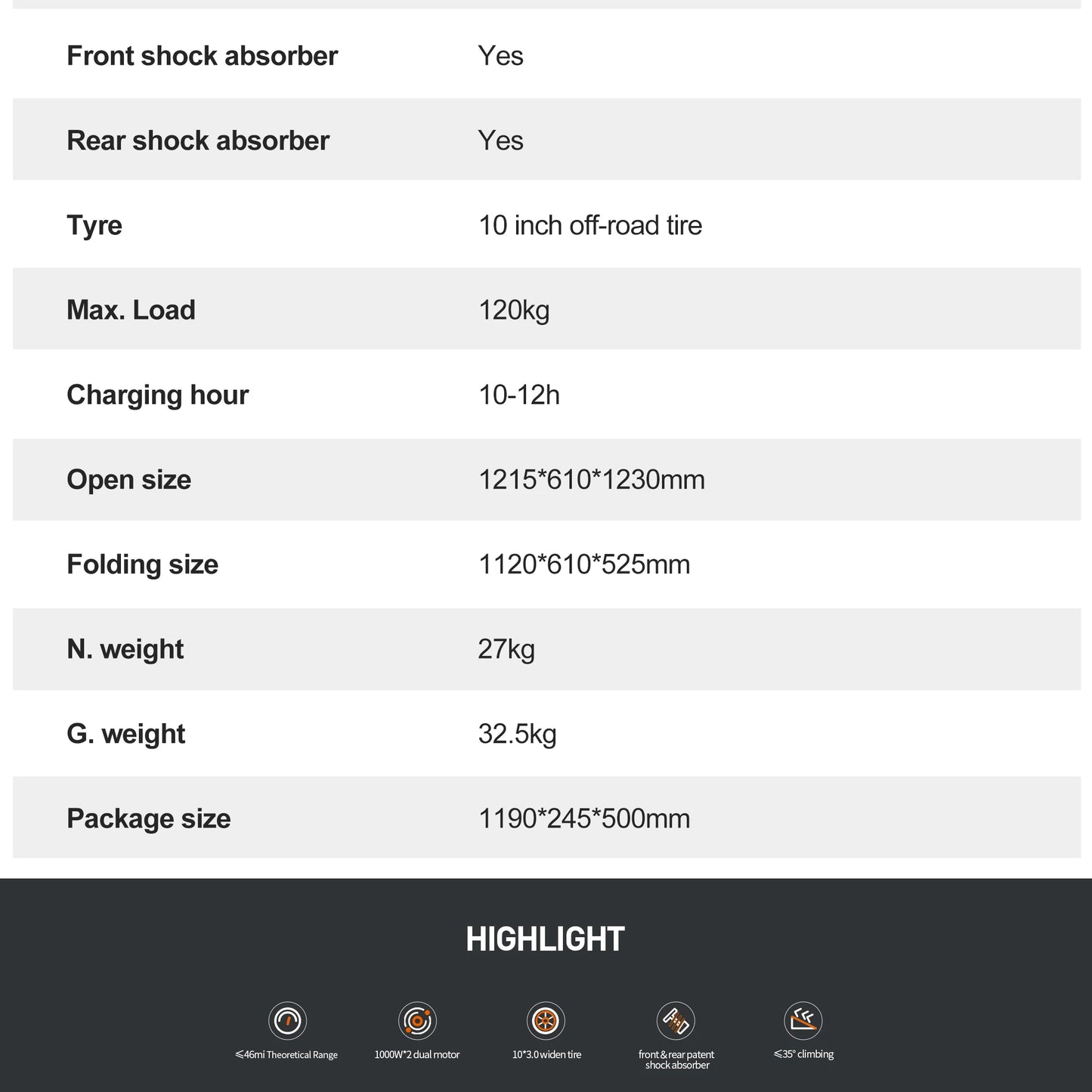 Electric Scooter 1000W