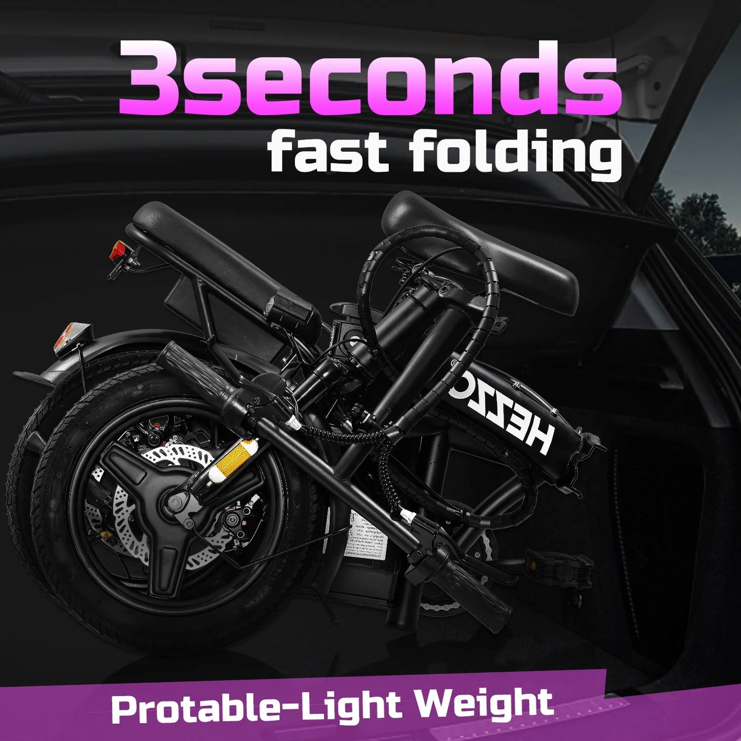 Adult Foldable Carbon Steel Electric Bicycle