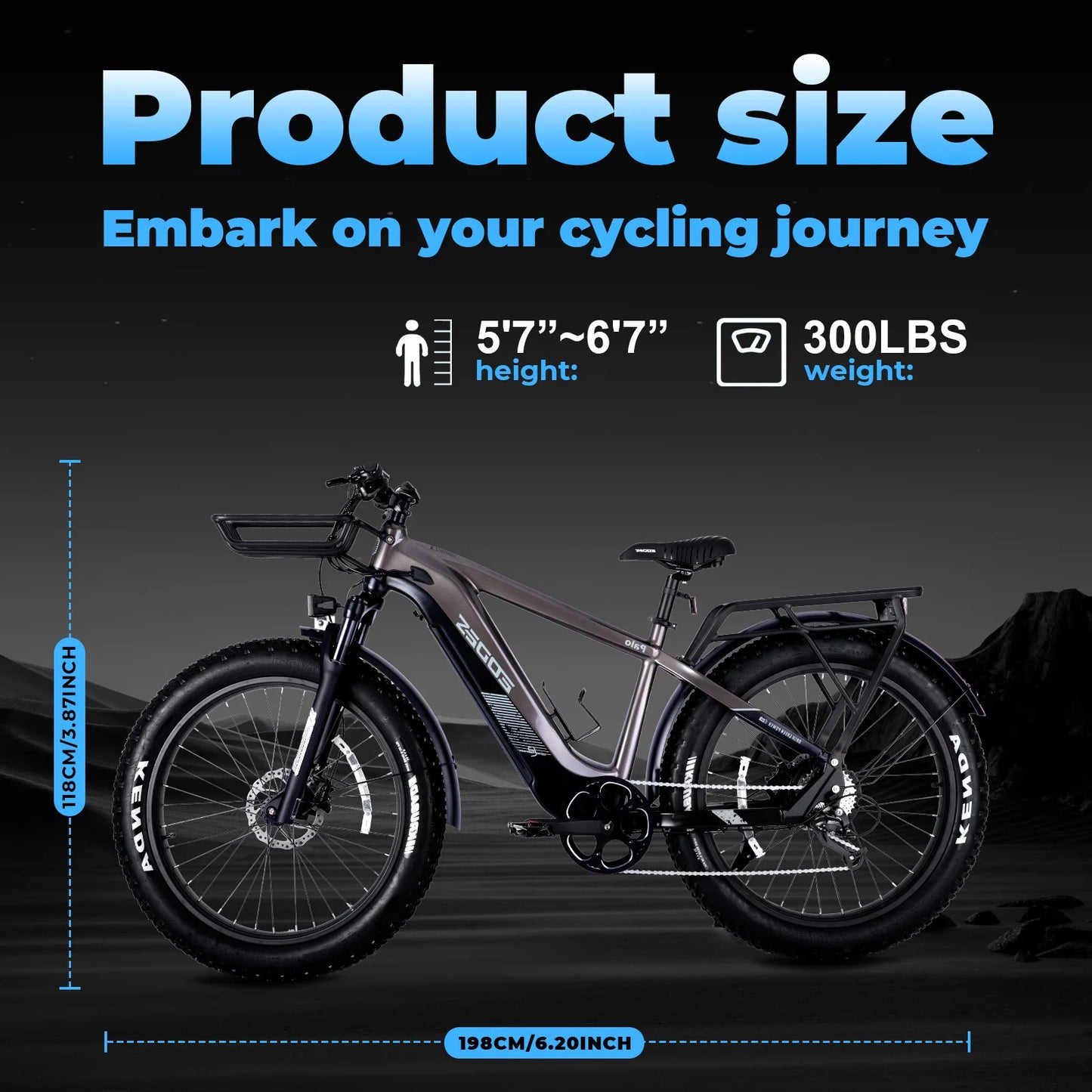 Adult electric bicycle 750W