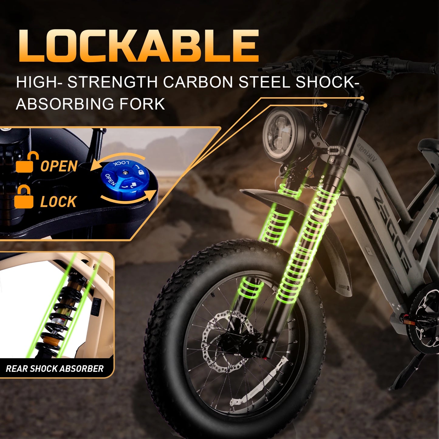 Electric off-road mountain adult bicycle