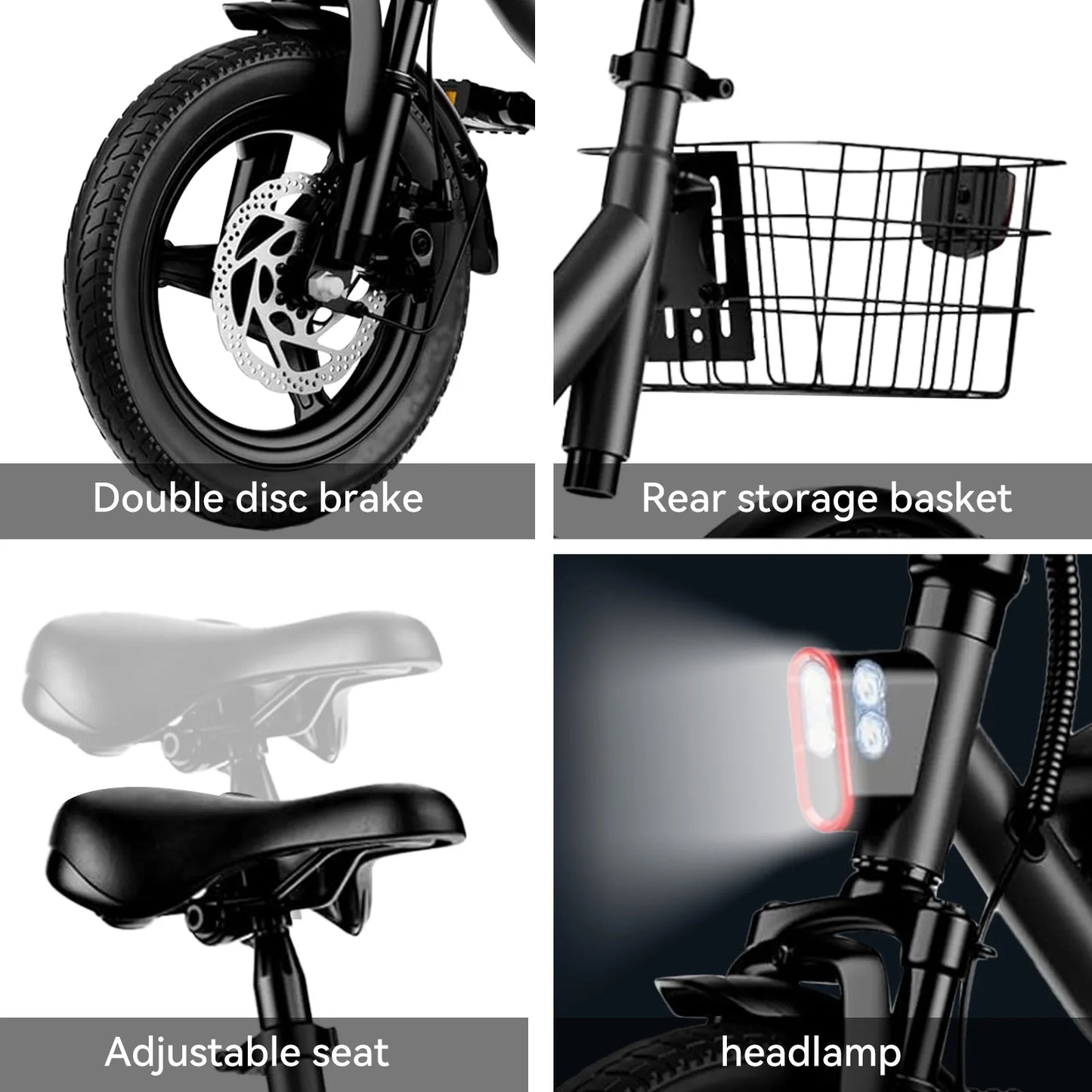 715W peak folding electric bicycle