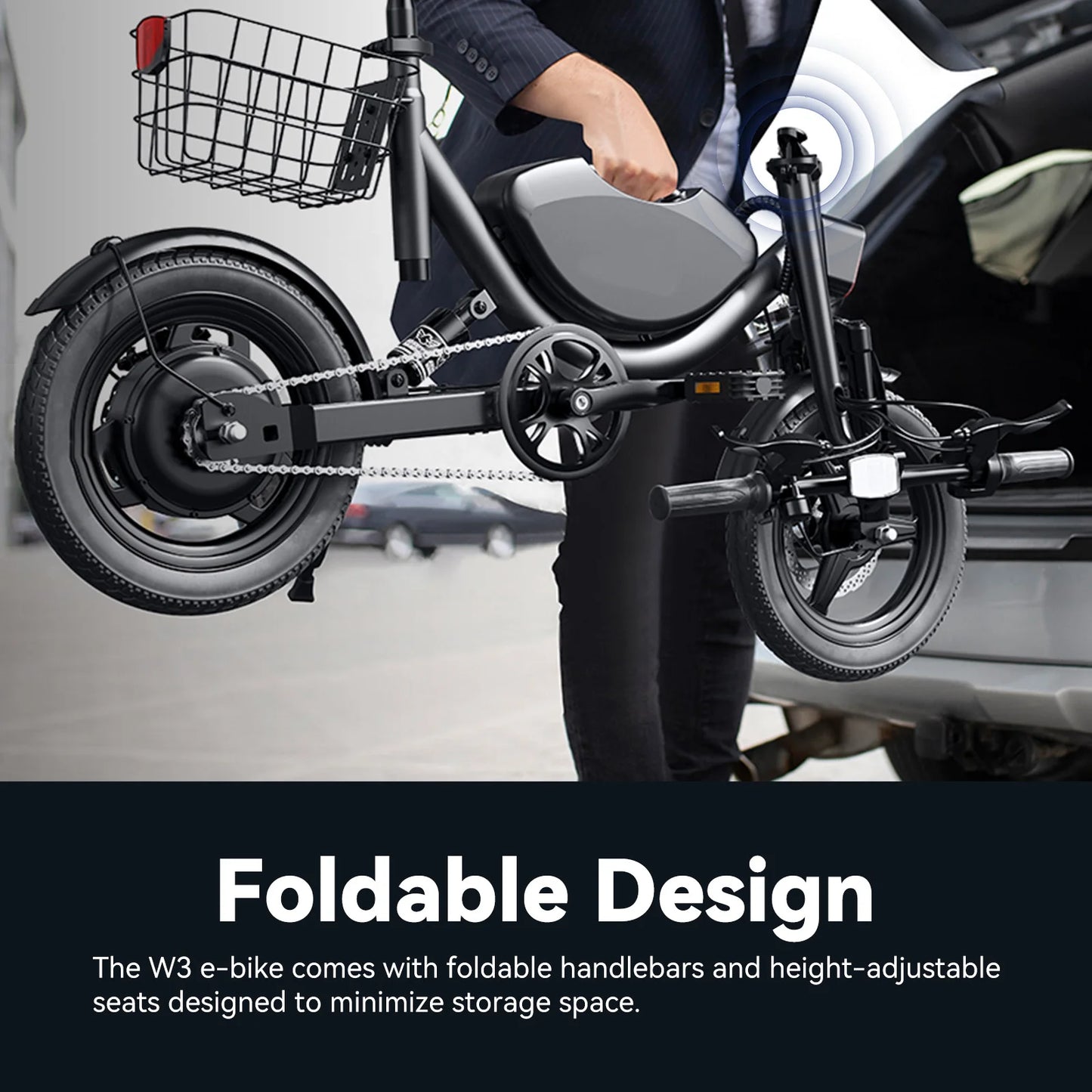 715W peak folding electric bicycle