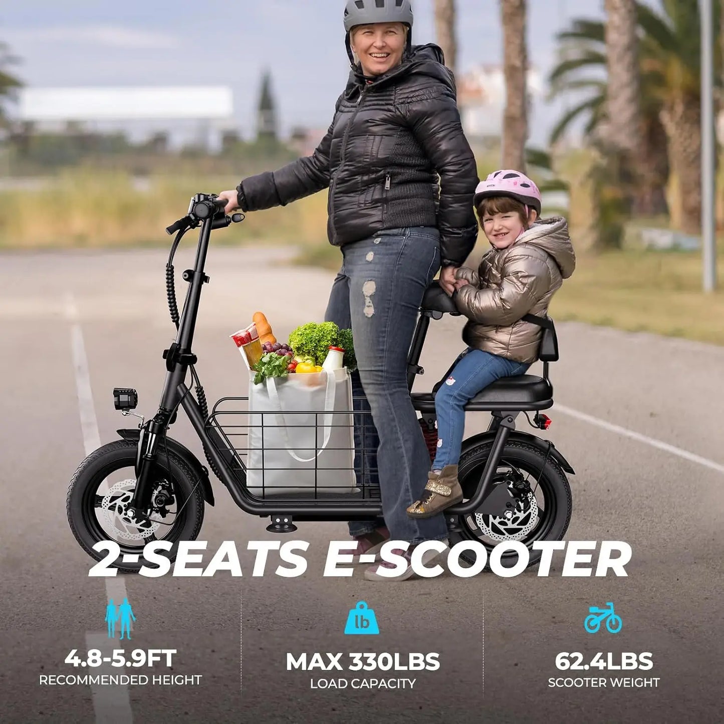 850W peak adult electric scooter