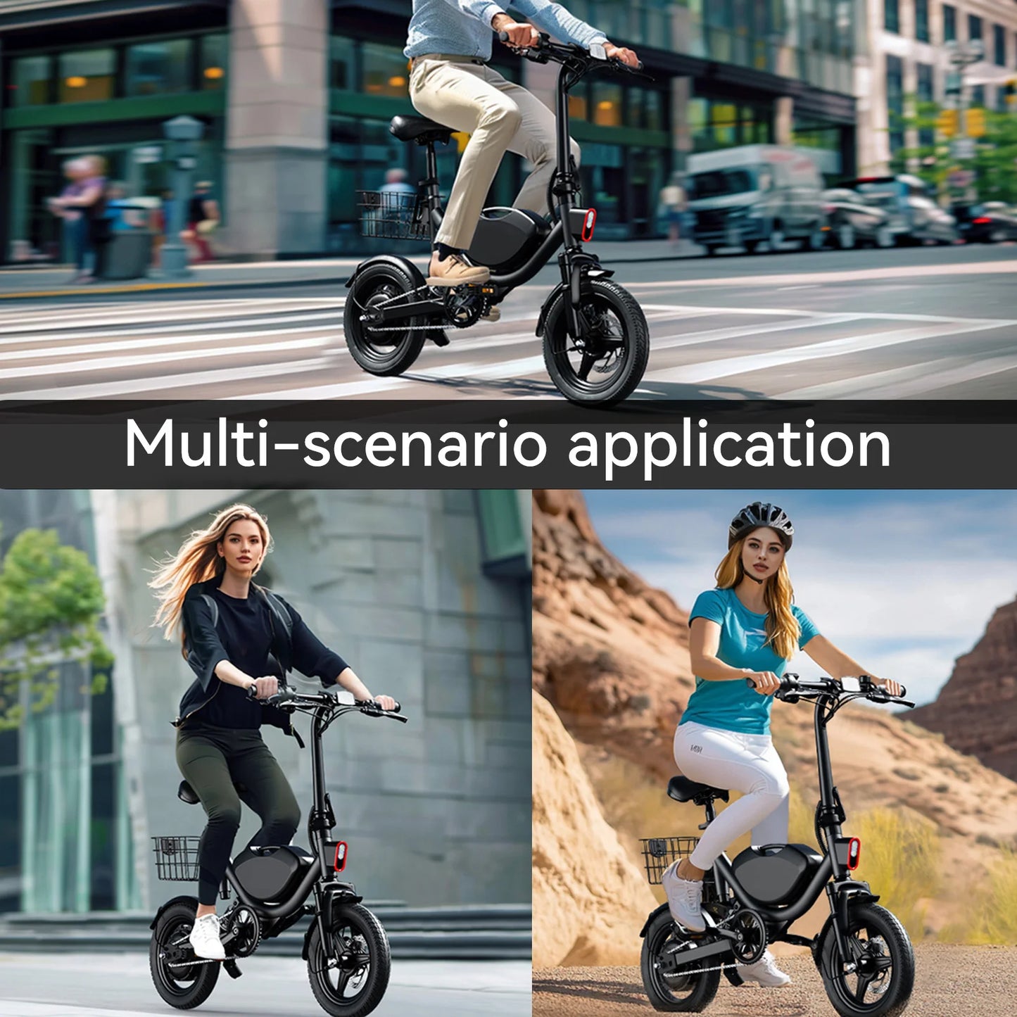 715W peak folding electric bicycle