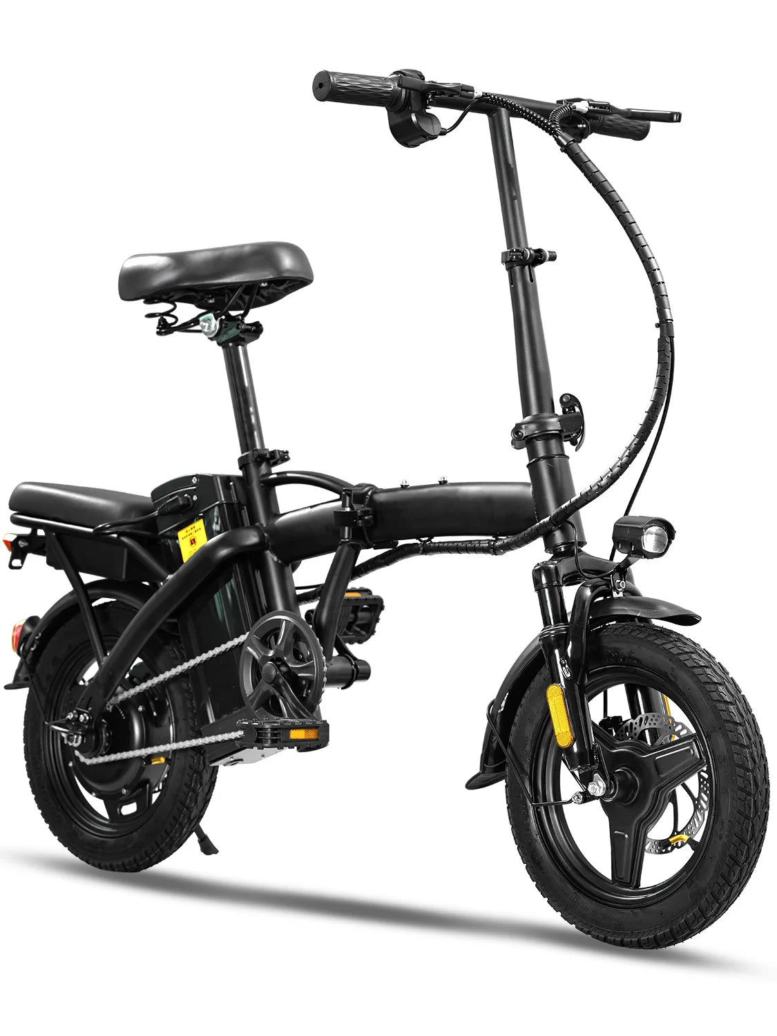 Adult folding basket electric bicycle, 400W