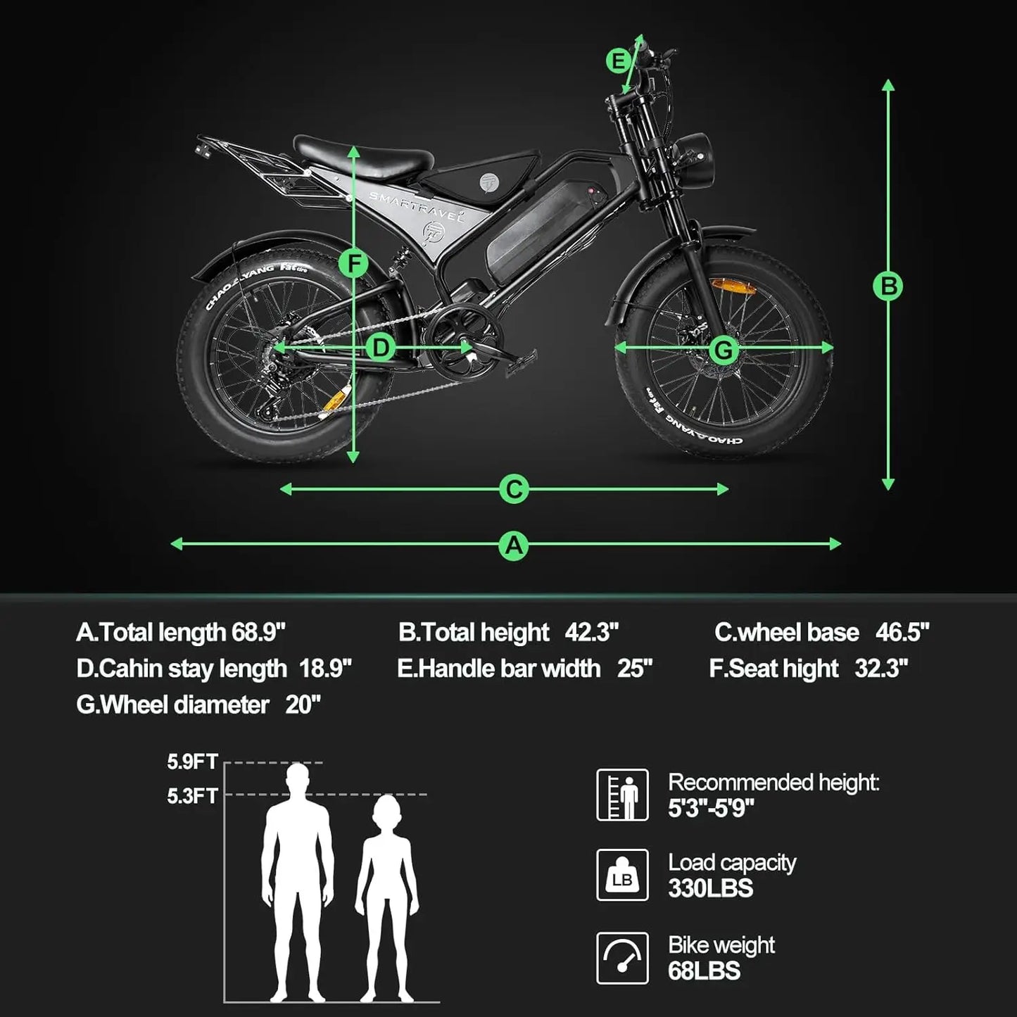 48V 1000W 28mph Electric Bicycle