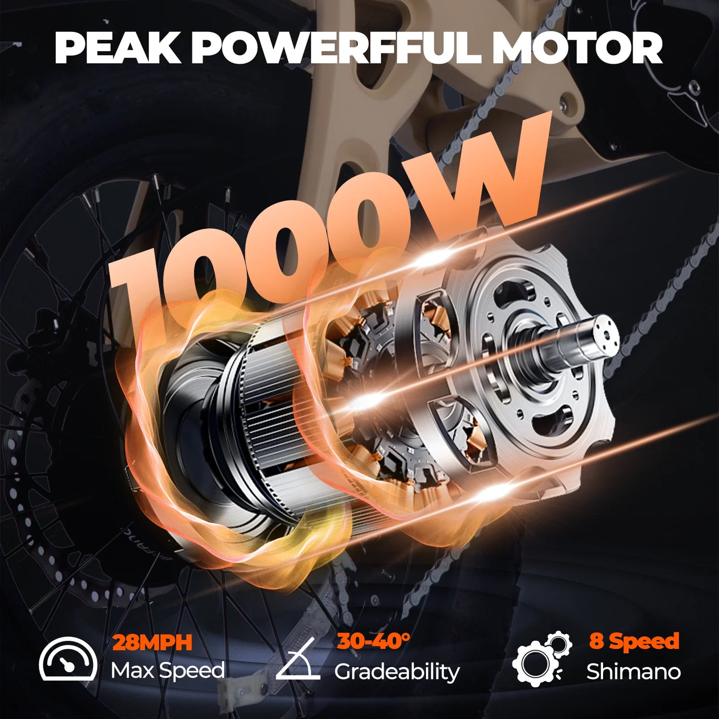 1000W mountain adult electric bicycle