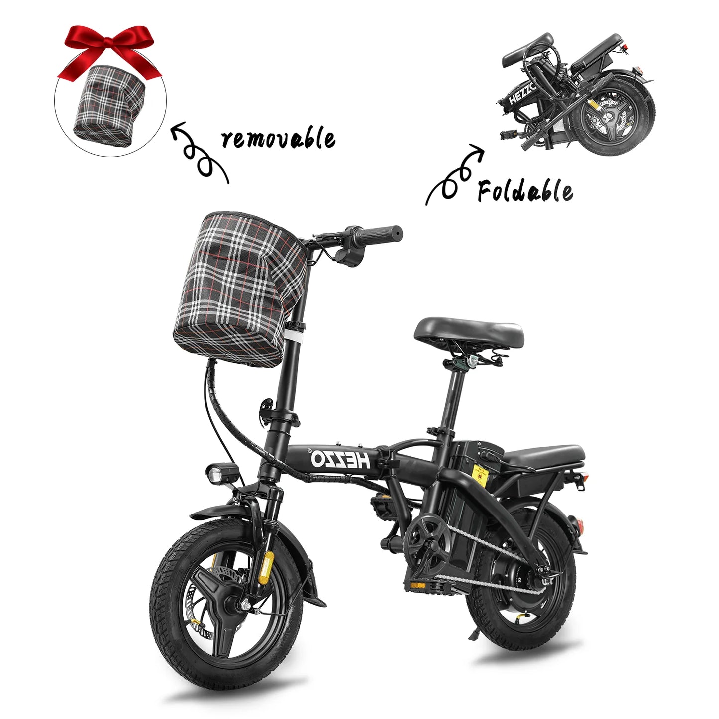 Adult Foldable Carbon Steel Electric Bicycle