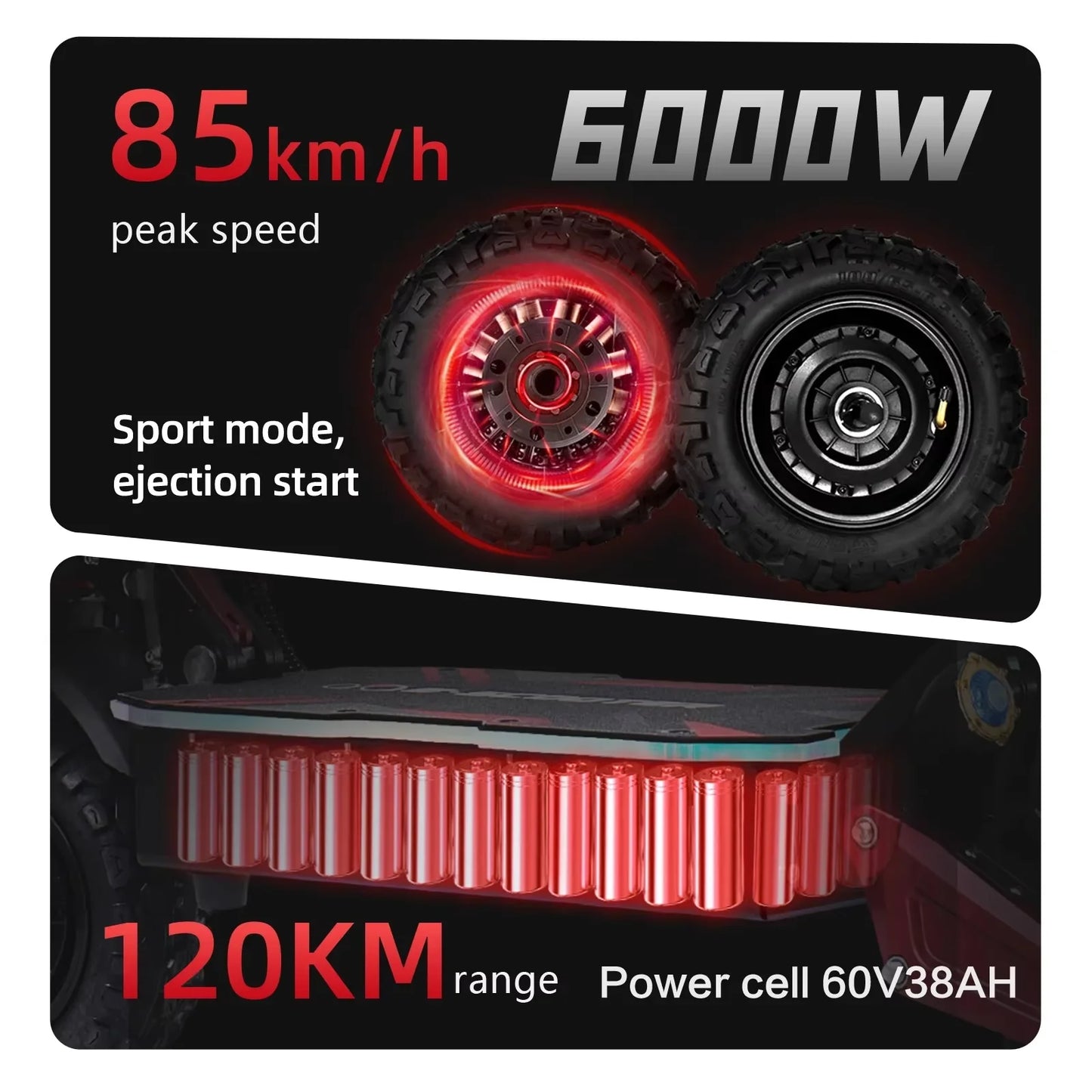 Electric scooter 6000W