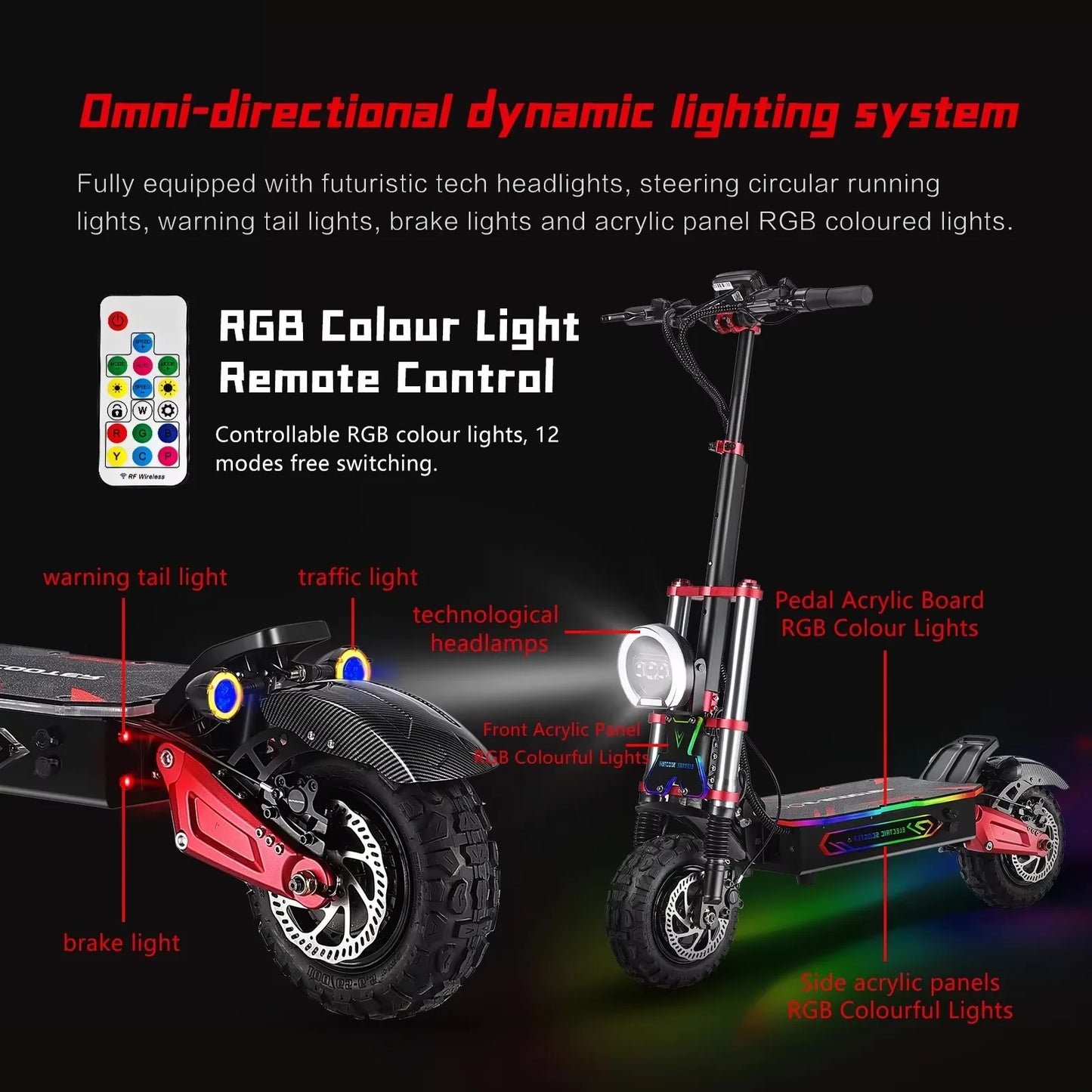 Electric scooter 6000W