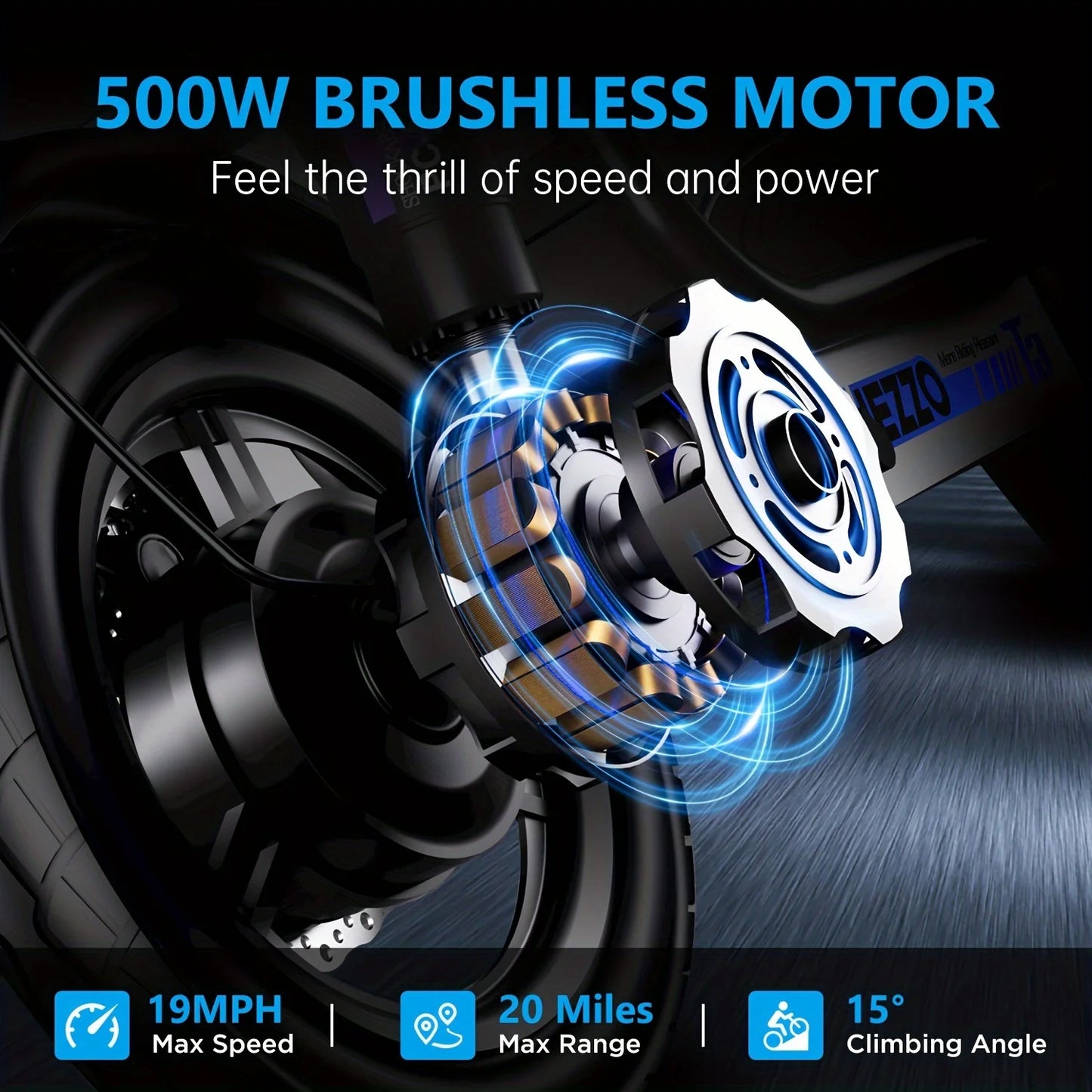 500W carbon steel electric bicycle
