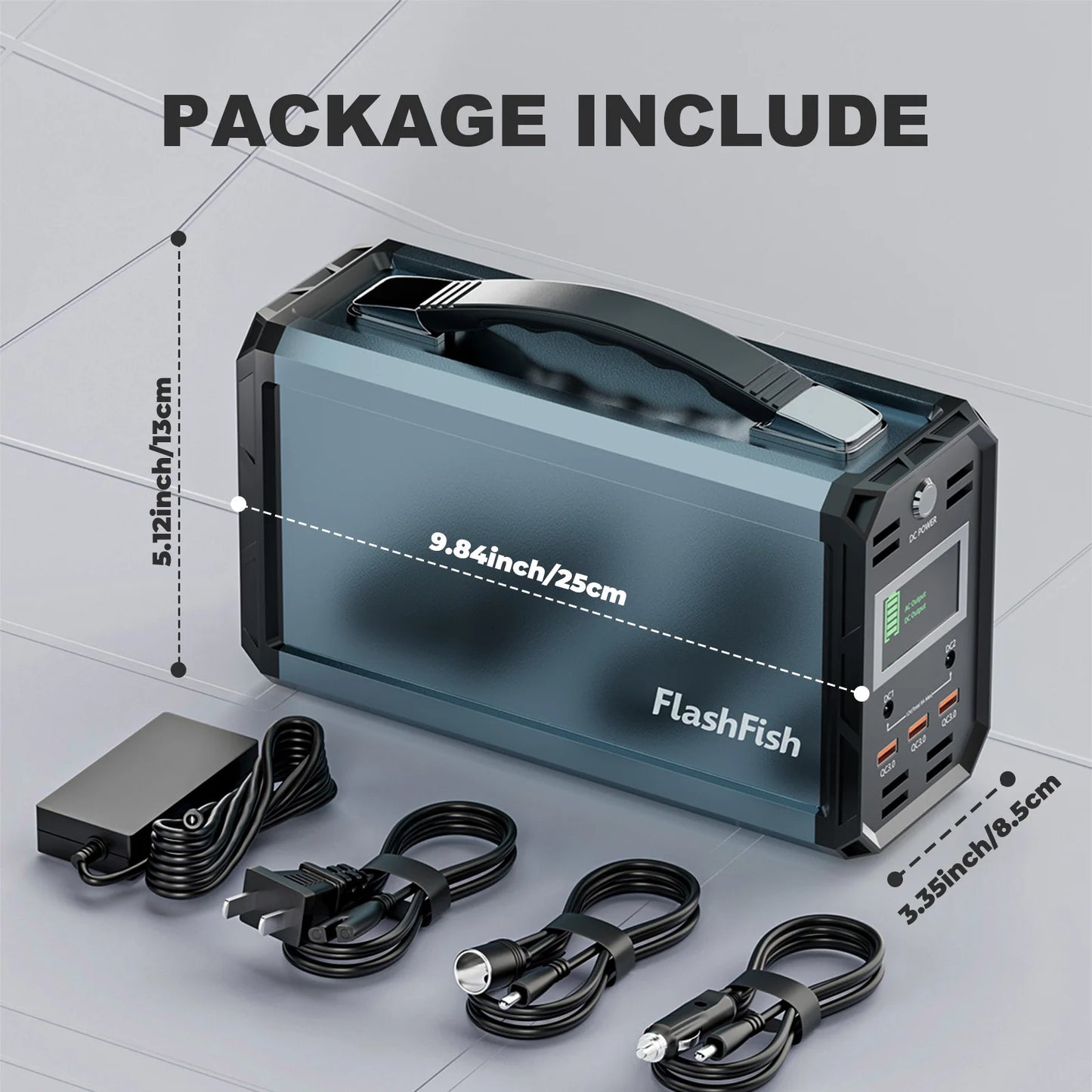300W portable solar generator